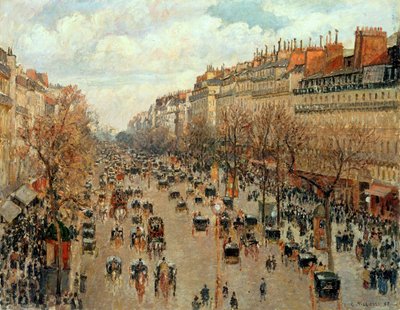Boulevard Montmartre de Camille Jacob Pissarro